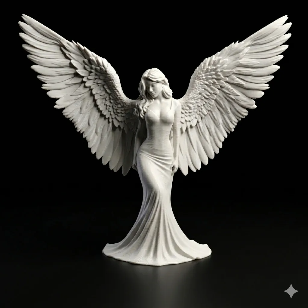 Angel Statue, 7.56 Inch Spiritual Home Decor Piece