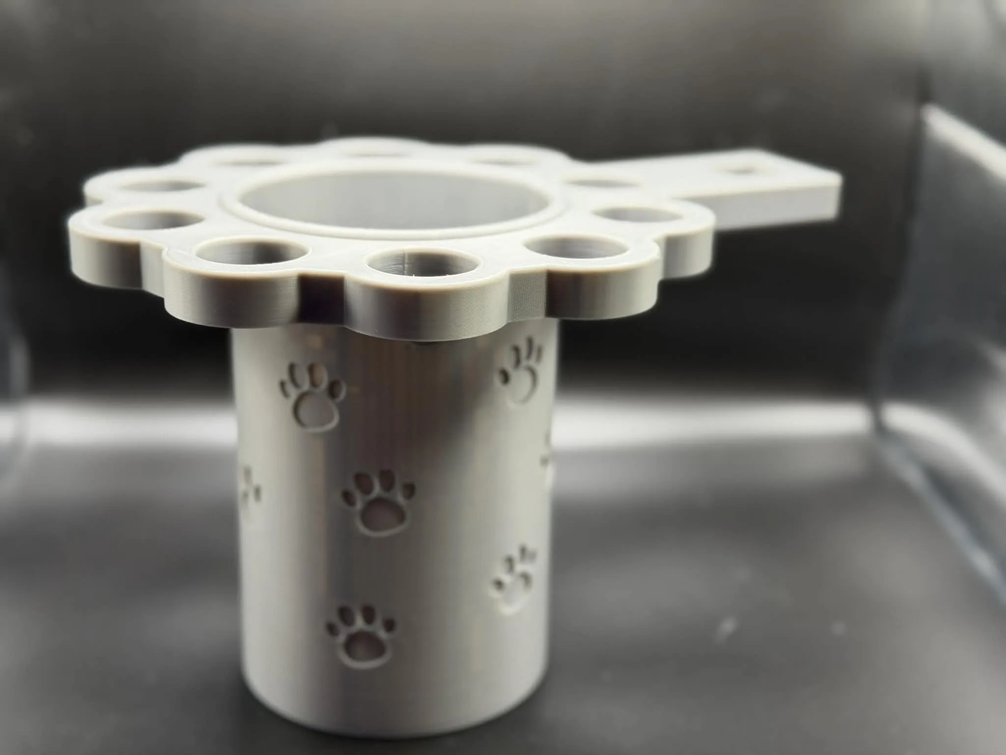 Dog Grooming Table Organizer with Shear Slots and Tub