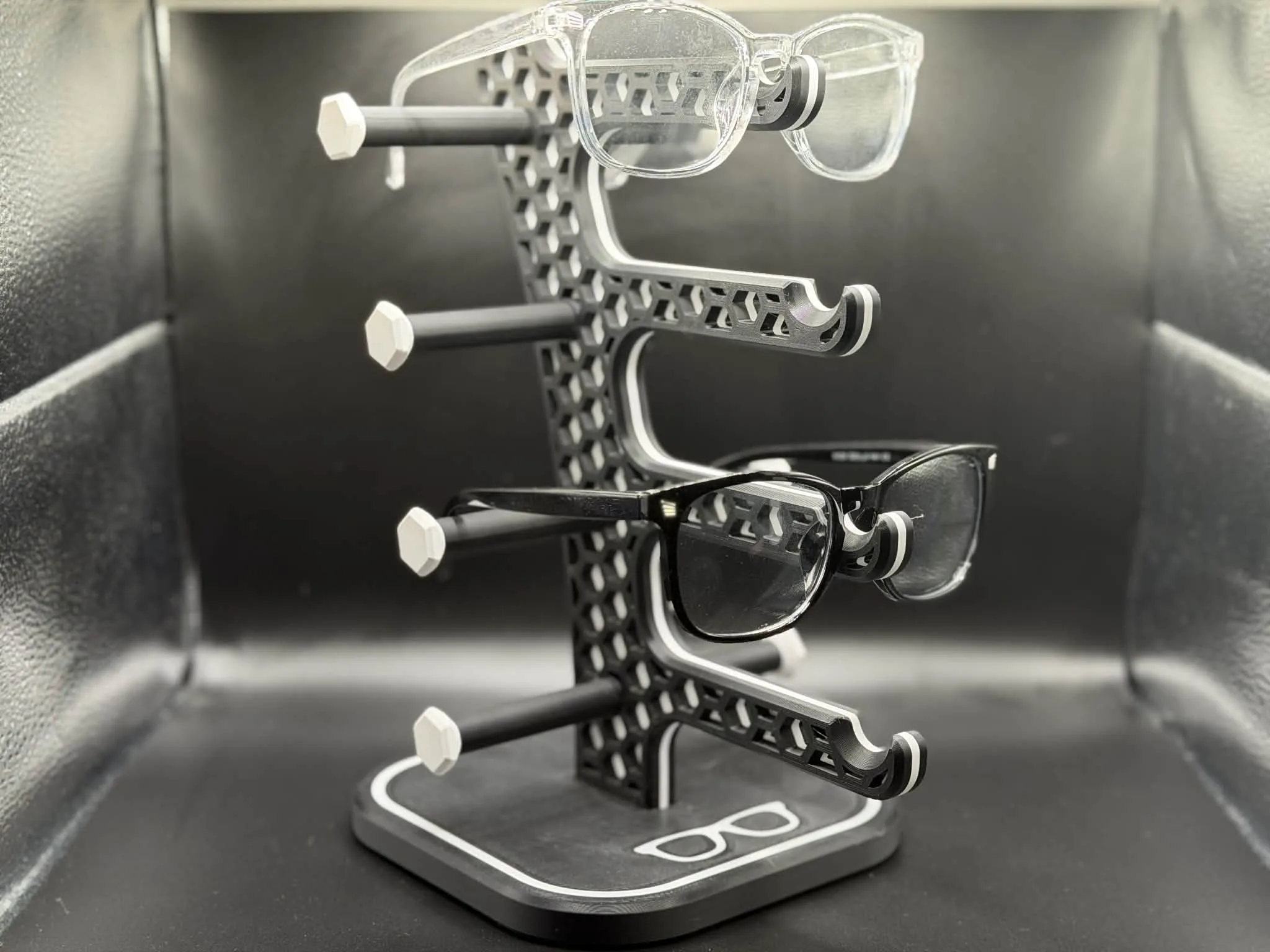 Glasses and Sunglasses Display Stand Holds 4