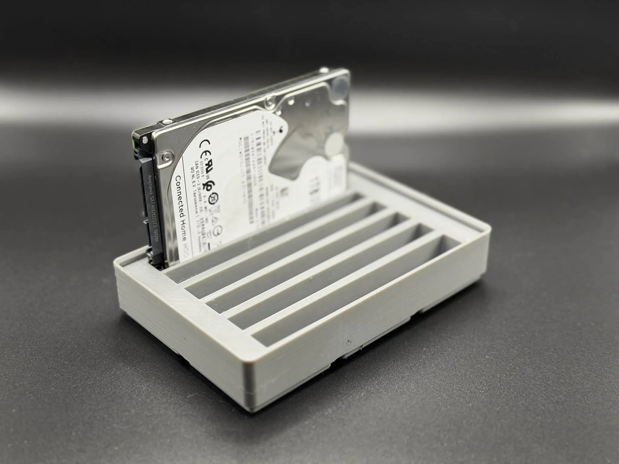 Gridfinity 3x2 2.5 Inch HDD/SDD Holder, Stores 6 Drives