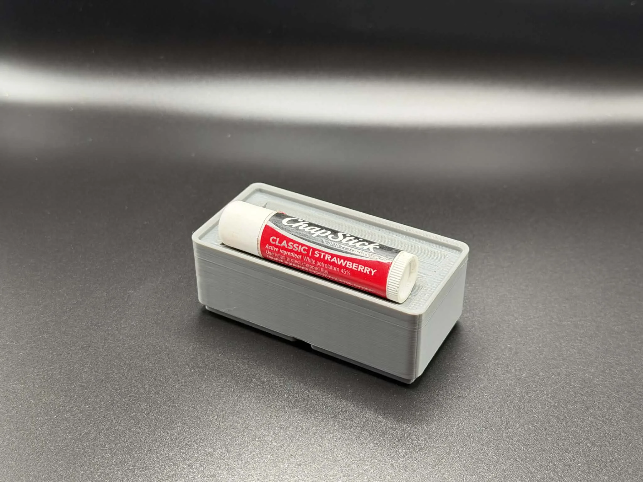 Gridfinity 2x1 Chapstick Holder, Holds 2 Lip Balms