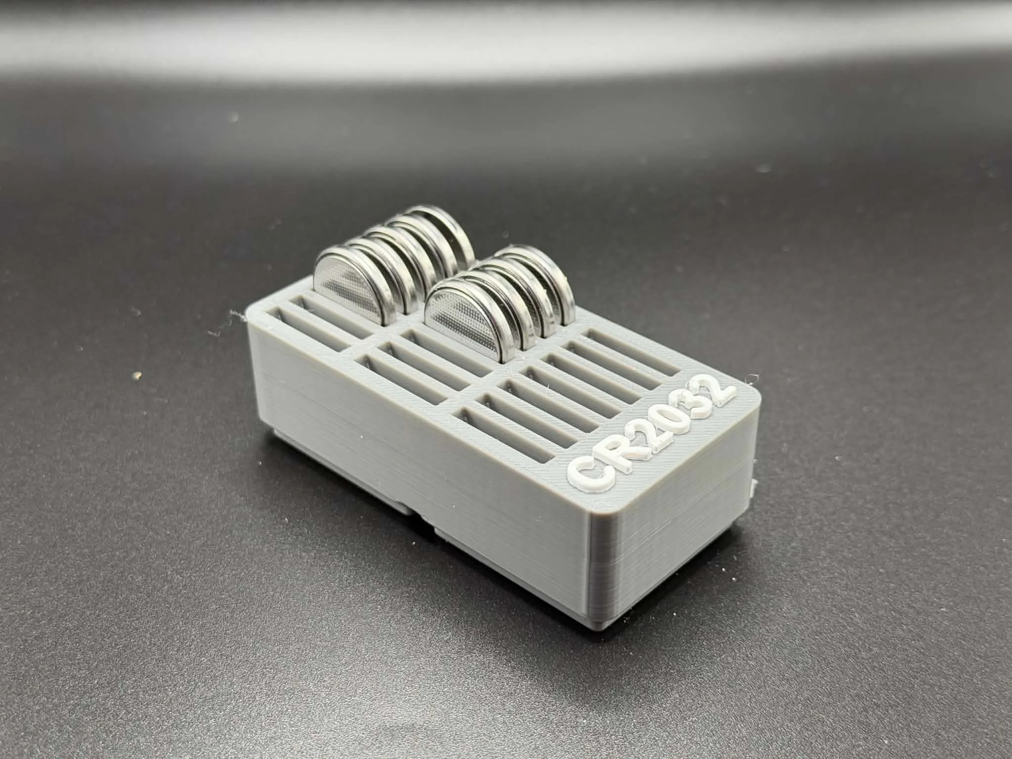 Gridfinity CR2023 Holder 2x, Stores 21 Coin Cells