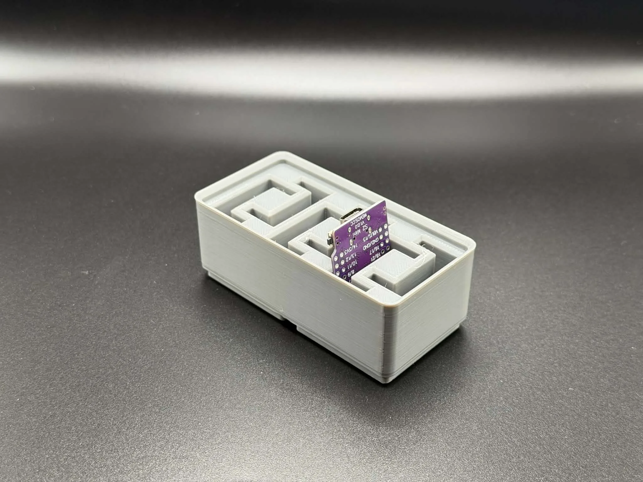 Gridfinity 2x1 Mini ESP32 Holder, Stores 6 Dev Boards