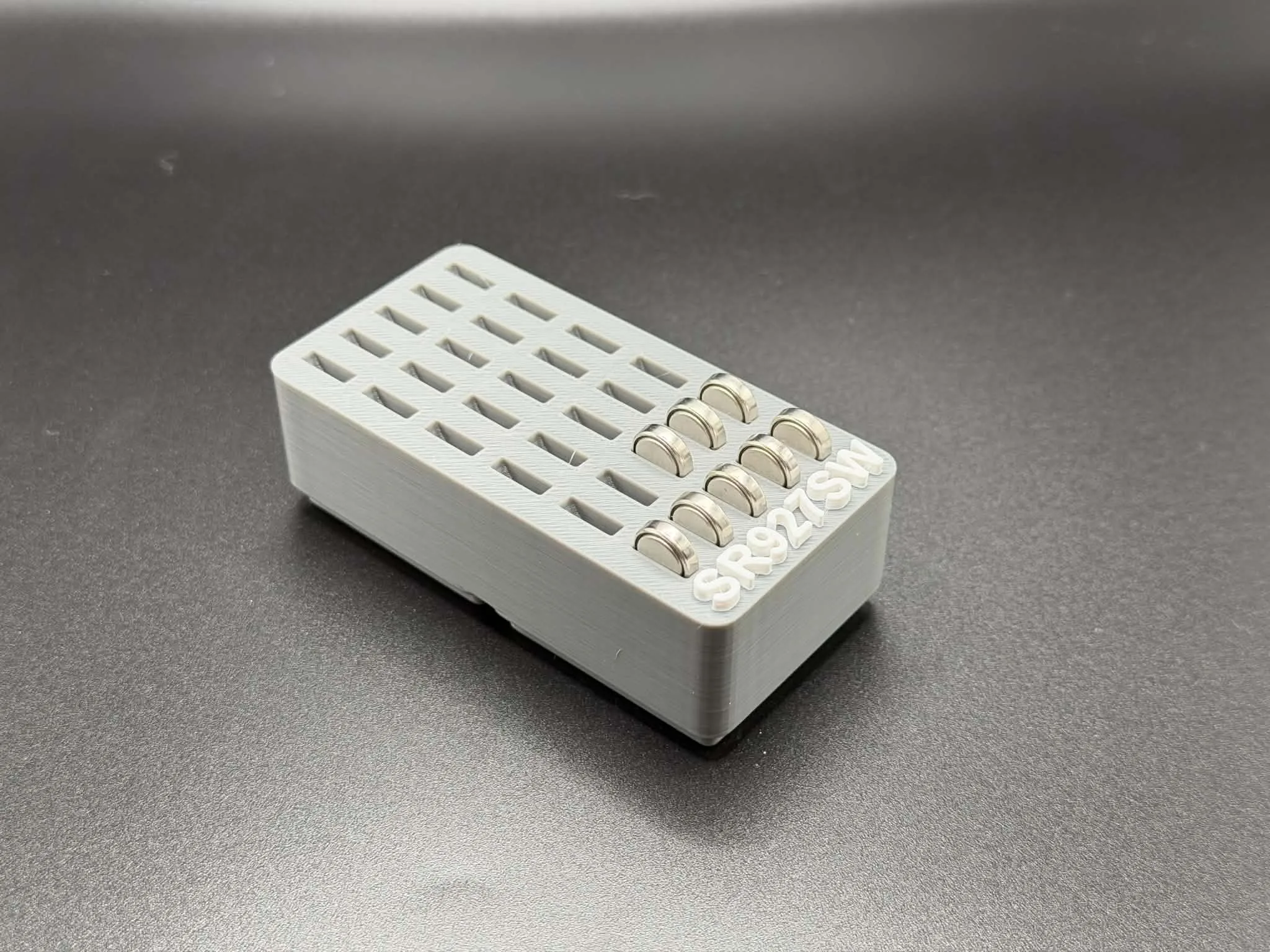 Gridfinity SR927SW Battery Holder 2x1, Holds 30 Cells