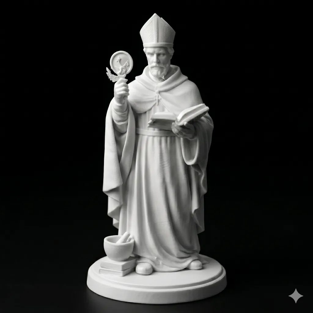 St. Albert the Great Statue, 3.94 Inch Saint Decor