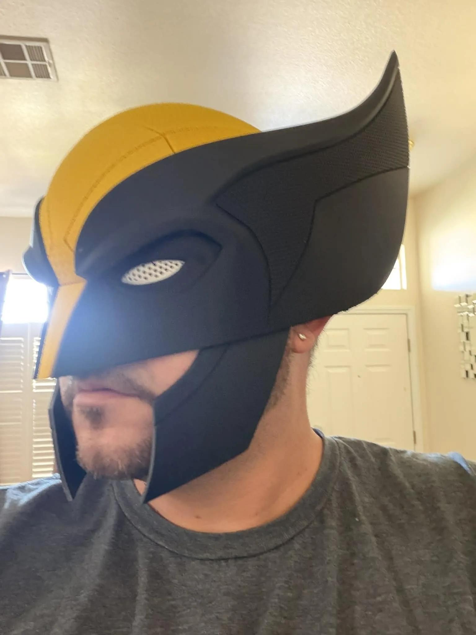 Wolverine Cosplay Helmet With Foam Inserts And Jaw